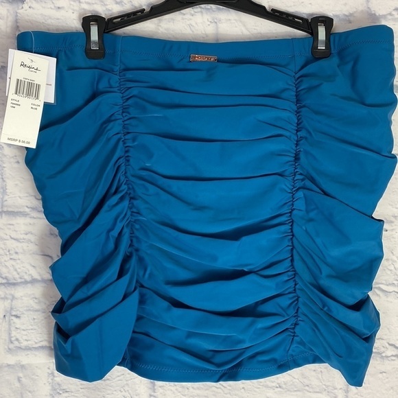Raisins Curve Costa blue tummy and thigh minimizer swim skirt NWT - Picture 4 of 6